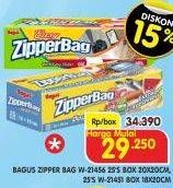 Promo Harga BAGUS Zipper Bag  - Superindo