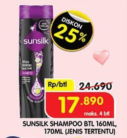 Promo Harga Sunsilk Shampoo 160 ml - Superindo