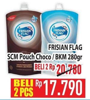 Promo Harga Frisian Flag Susu Kental Manis Cokelat, Putih 280 gr - Hypermart