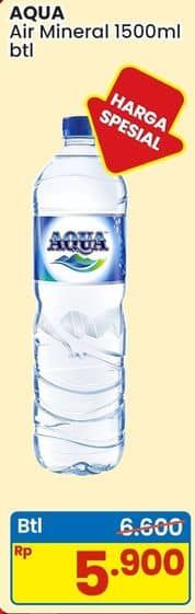 Promo Harga Aqua Air Mineral 1500 ml - Indomaret