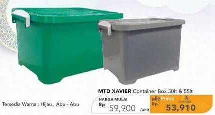 Promo Harga MTD Xavier Tempat Penyimpanan 30000 ml - Carrefour