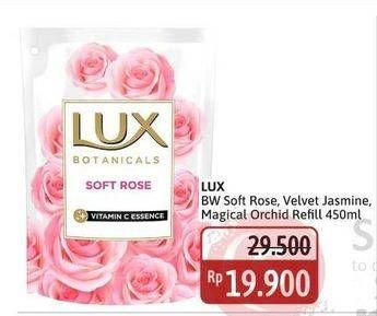 Promo Harga LUX Botanicals Body Wash Soft Rose, Velvet Jasmine, Magical Orchid 450 ml - Alfamidi