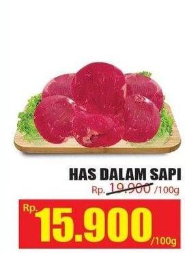 Promo Harga Daging Has Dalam (Tenderloin) per 100 gr - Hari Hari