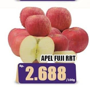 Promo Harga Apel Fuji RRT per 100 gr - Hari Hari