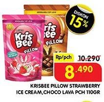 Promo Harga KRISBEE Pillow Strawberry Ice Cream, Choco Lava 120 gr - Superindo