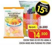 Promo Harga COCON Yogo Ice 10s/ Mixed Mini Pudding 375 g  - Superindo