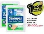 Promo Harga SALONPAS Pain Relief Patch per 2 sachet 3 pcs - Watsons