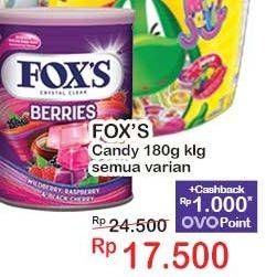 Promo Harga Foxs Crystal Candy All Variants 180 gr - Indomaret