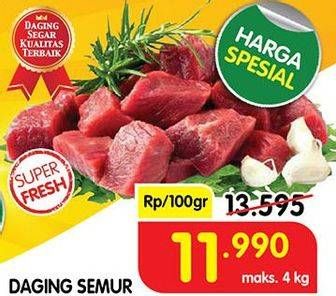 Promo Harga Daging Semur per 100 gr - Superindo