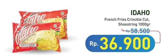 Promo Harga Idaho French Fries Crinkle Cut, Shoestring 1000 gr - Hypermart