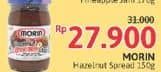 Promo Harga Morin Jam Hazelnut Spread With Cocoa 150 gr - Alfamidi