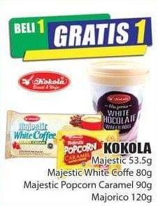 Promo Harga KOKOLA Majestic 53.5 g, Majestic White Coffee 80 g, Popcorn Caramel 90 g, Majorico 120 g  - Hari Hari