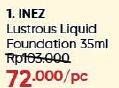 Promo Harga Inez Lustrous Liquid Foundation  - Guardian