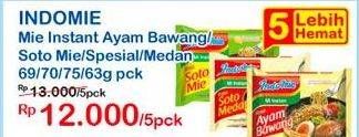 Promo Harga Mi Ayam Bawang/ Ayam Spesial/ Soto Mie/ Soto Medan 5s  - Indomaret