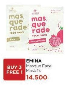 Promo Harga EMINA Masquerade Face Mask Pomegranate, Rice 23 gr - Watsons