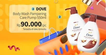 Promo Harga Dove Body Wash Pampering Care 550 ml - Guardian
