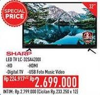 Promo Harga SHARP LC-32SA4200i | LED TV  - Hypermart