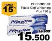 Promo Harga PEPSODENT Pasta Gigi Plus Whitening 190 gr - Giant