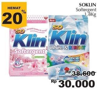Promo Harga SO KLIN Softergent 1800 gr - Giant