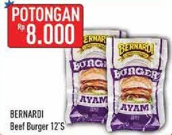 Promo Harga BERNARDI Burger 12 pcs - Hypermart