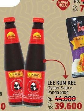Promo Harga LEE KUM KEE Oyster Sauce Panda 510 gr - LotteMart