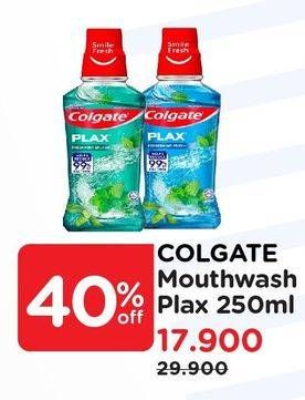 Promo Harga COLGATE Mouthwash Plax 250 ml - Watsons
