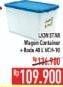 Promo Harga LION STAR Wagon Container + Roda VCH-10 40 ltr - Hypermart