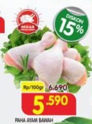 Promo Harga Ayam Paha Bawah per 100 gr - Superindo
