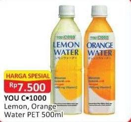 Promo Harga You C1000 Isotonic Drink Orange Water, Lemon Water 500 ml - Alfamart