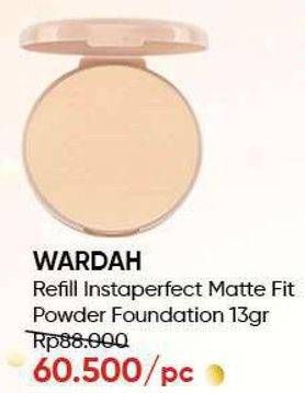 Promo Harga WARDAH Instaperfect Matte Fit Powder Foundation Refill 13 gr - Guardian