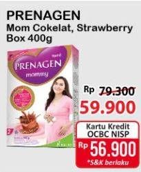 Promo Harga Prenagen Mommy Velvety Chocolate, Lovely Strawberry 400 gr - Alfamart