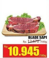 Promo Harga Daging Blade per 100 gr - Hari Hari