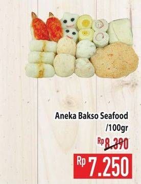 Promo Harga Aneka Bakso Seafood per 100 gr - Hypermart