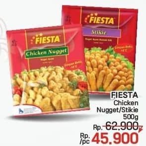 Promo Harga Fiesta Naget Chicken Nugget, Stikie 500 gr - LotteMart