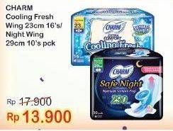 Promo Harga CHARM Safe Night/Extra Comfort Cooling Fresh   - Indomaret