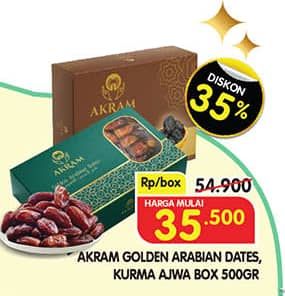 Promo Harga Akram Golden Arabian Dates 500 gr - Superindo