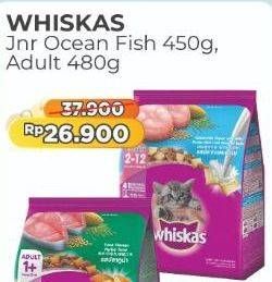 Promo Harga Whiskas Dry Food Junior Ocean Fish 450 gr - Alfamart
