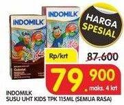 Promo Harga INDOMILK Susu UHT Kids All Variants per 40 pcs 115 ml - Superindo