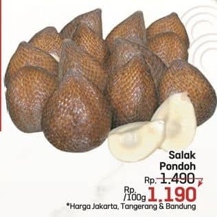 Promo Harga Salak Pondoh per 100 gr - LotteMart
