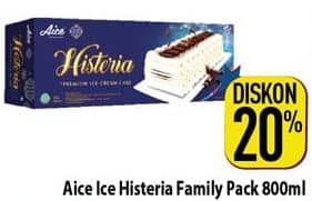 Aice Ice Cream Histeria Vanila 800 ml Diskon 20%