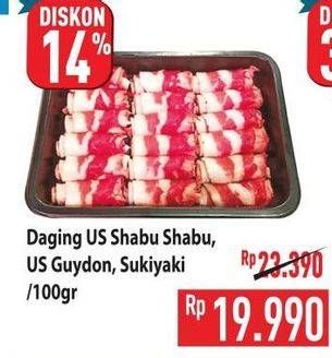 Daging US Shabu Shabu, US Guydon, Sukiyaki