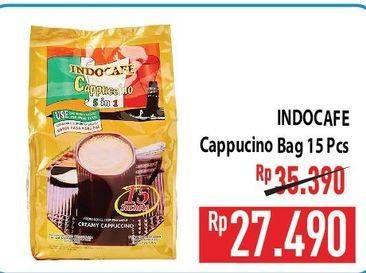 Promo Harga Indocafe Cappuccino per 15 sachet 25 gr - Hypermart