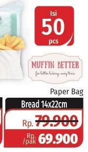 Promo Harga Paper Bag Bread 50 pcs - Lotte Grosir