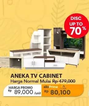 Promo Harga Trans Living Aneka TV Cabinet  - Carrefour