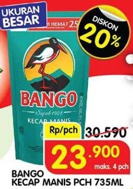 Promo Harga BANGO Kecap Manis 735 ml - Superindo