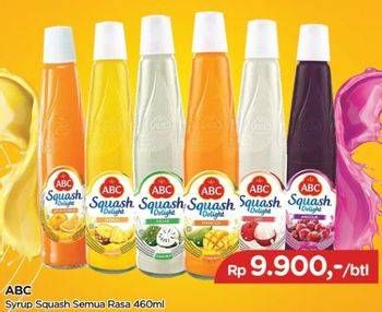 Promo Harga ABC Syrup Squash Delight All Variants 460 ml - TIP TOP