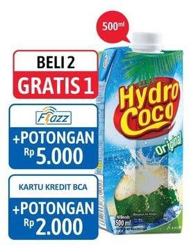 Promo Harga HYDRO COCO Minuman Kelapa Original 500 ml - Alfamidi