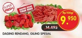 Promo Harga Daging Rendang Sapi / Giling Sapi 100g  - Superindo