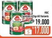 Promo Harga ABC Sardines All Variants 425 gr - Hypermart