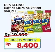 Dua Kelinci Kacang Sukro 100 gr Diskon 22%, Harga Promo Rp8.400, Harga Normal Rp10.800, Khusus Member